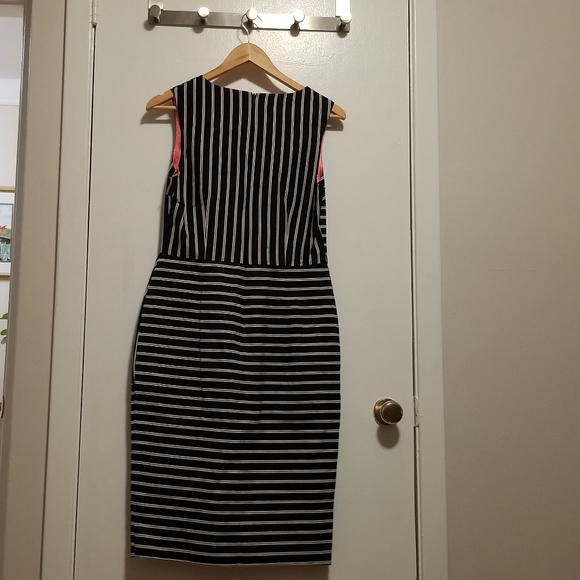 NWT 🇬🇧 Oasis UK Striped Navy Dress - Picture 7 of 7